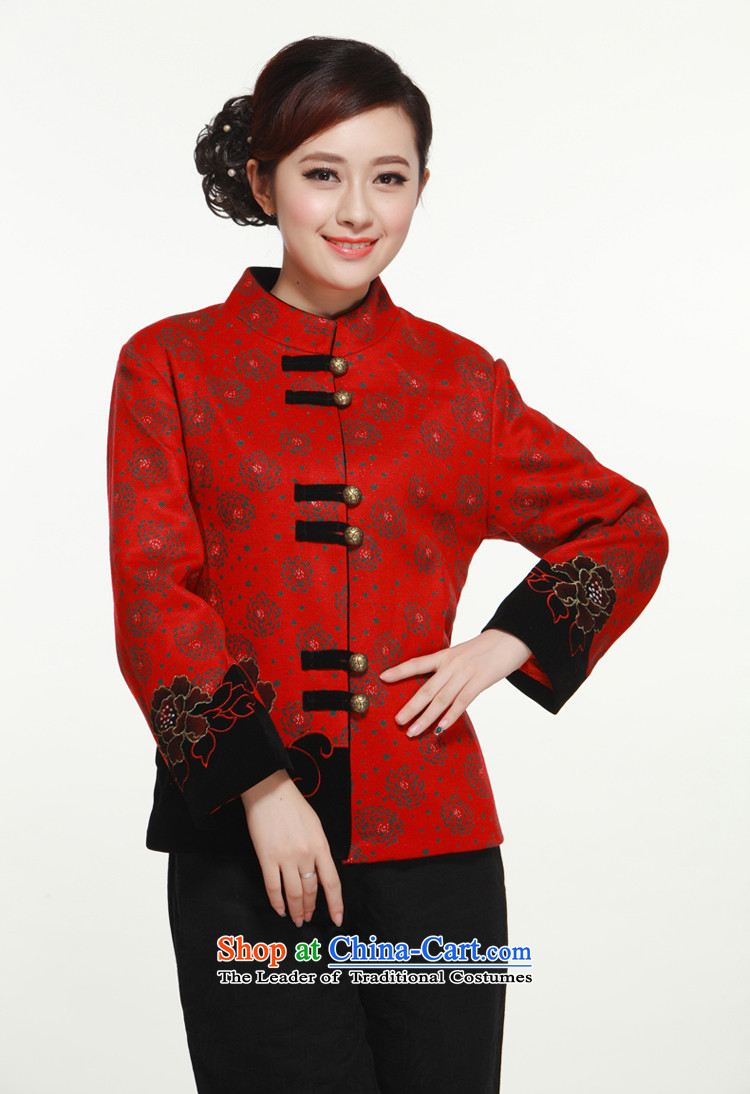 2013 Spring and Autumn stylish decorated Mudan Ms. Tang dynasty coin jacket coat in the former Yugoslavia will gross known QW320 LI  XXXL red picture, prices, brand platters! The elections are supplied in the national character of distribution, so action, buy now enjoy more preferential! As soon as possible.