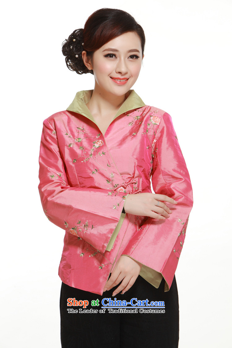 The former Yugoslavia Li aware of new products by 2015 3 Pink ramp up detained a mock-neck tie stylish shirt Ms. Tang dynasty improved small Li aware QN2961 pink XXL picture, prices, brand platters! The elections are supplied in the national character of distribution, so action, buy now enjoy more preferential! As soon as possible.
