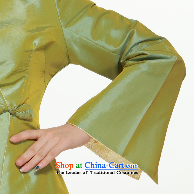 In spring and autumn 2015 new 4 -color into a grain of elegant and stylish distinguished improved ties with the former Yugoslavia, Ms. Tang Li aware QN3043 shirt green XXL, Yugoslavia Li (Q.LIZHI) , , , shopping on the Internet
