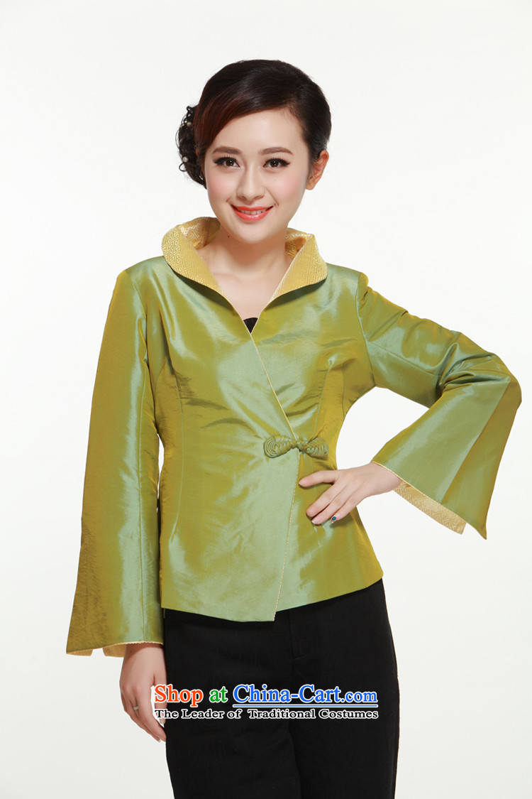 In spring and autumn 2015 new 4 -color into a grain of elegant and stylish distinguished improved ties with the former Yugoslavia, Ms. Tang Li aware QN3043 shirt green XXL picture, prices, brand platters! The elections are supplied in the national character of distribution, so action, buy now enjoy more preferential! As soon as possible.