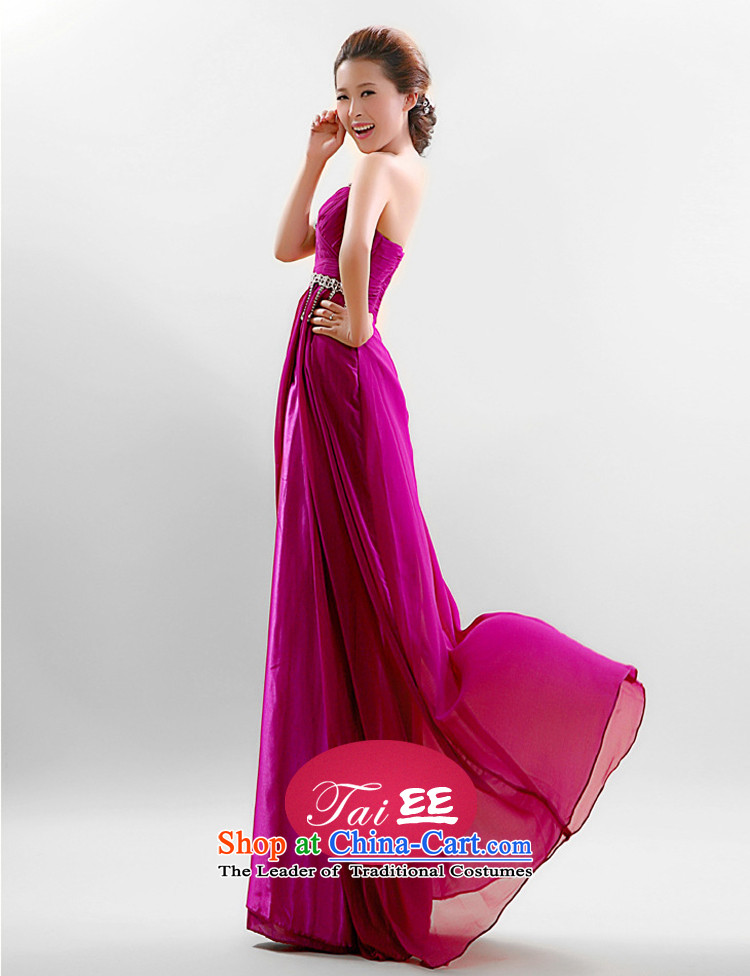 The population of Taiwan New 2013 Marriage bows services shoulder purple dress will the program host dress YSY1912 PURPLE M picture, prices, brand platters! The elections are supplied in the national character of distribution, so action, buy now enjoy more preferential! As soon as possible.