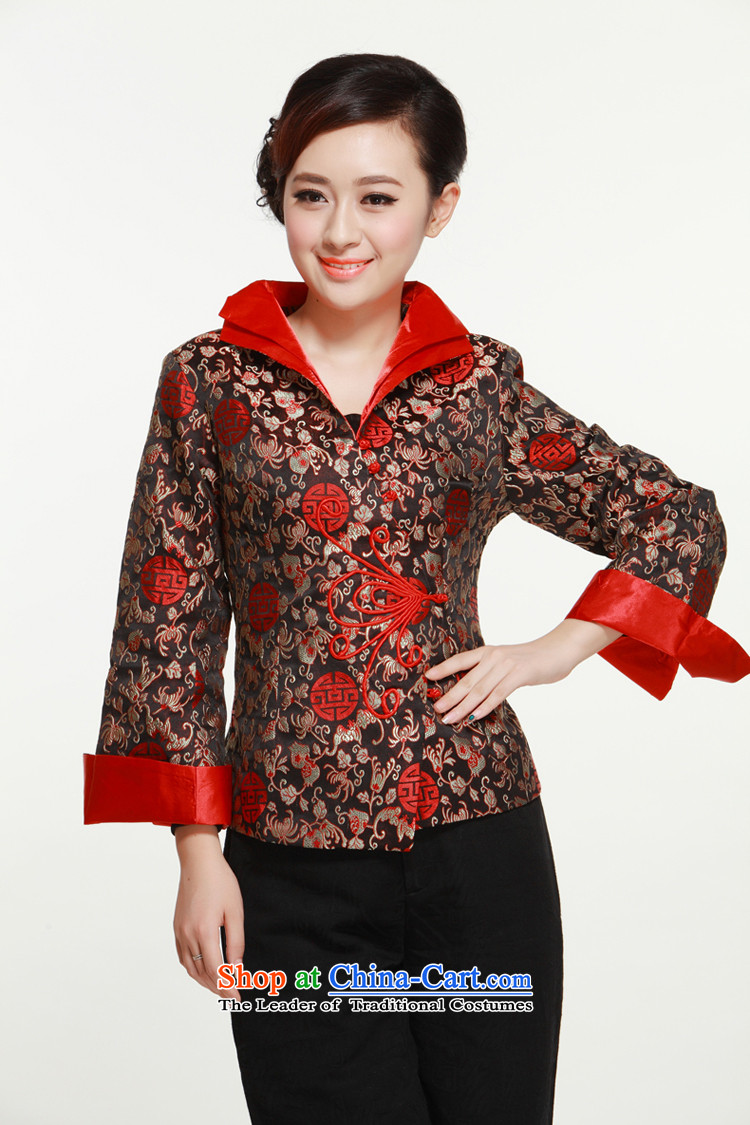 The former Yugoslavia (2015- upscale know Li brocade coverlets Ms. Tang dynasty during the Spring and Autumn Chinese long-sleeved blouses dress jacket Caesars Red L picture, prices, brand platters! The elections are supplied in the national character of distribution, so action, buy now enjoy more preferential! As soon as possible.
