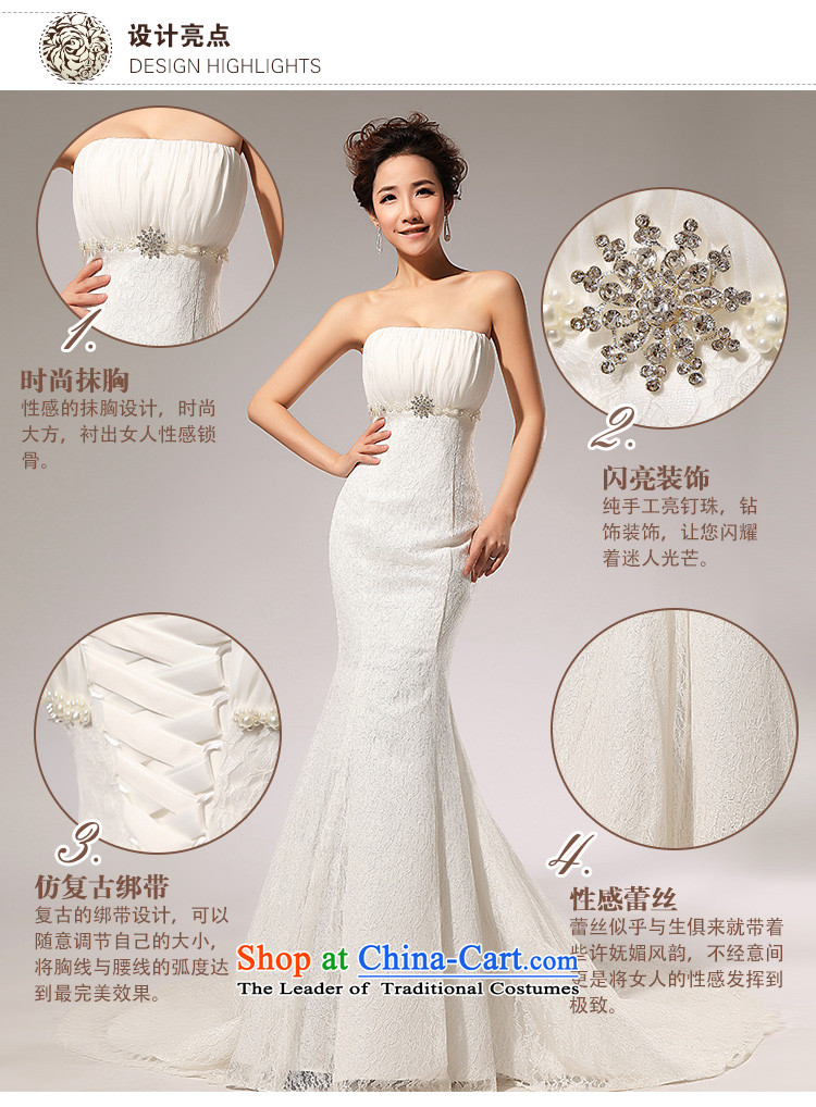 Taiwan's princess Korean style wedding dress lace anointed chest bride wedding dresses marriage bows service long skirt XS2055 White XL Photo, prices, brand platters! The elections are supplied in the national character of distribution, so action, buy now enjoy more preferential! As soon as possible.