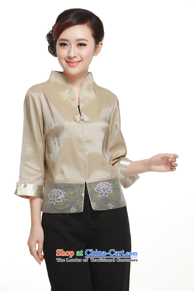 2015 new stylish improved a grain of deduction of Sau San Tong Ms. replacing T-shirt small dress jacket for the Former Yugoslavia informed QN3161 Li beige L picture, prices, brand platters! The elections are supplied in the national character of distribution, so action, buy now enjoy more preferential! As soon as possible.