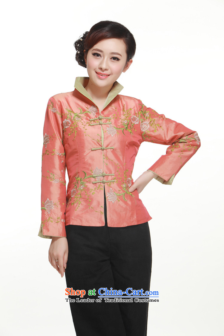 2014 new stylish improved embroidery Tang dynasty, Wang deduct 2 color T-shirt into a coat small Li aware QN2952 beige L picture, prices, brand platters! The elections are supplied in the national character of distribution, so action, buy now enjoy more preferential! As soon as possible.