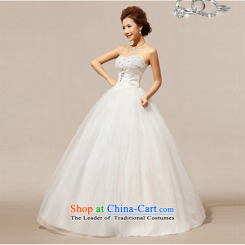 Taiwan's 2013 Korean anointed chest wedding lace stitching crystal diamond bon bon wedding dresses XS1922 package S, Taiwan's shopping on the Internet has been pressed.