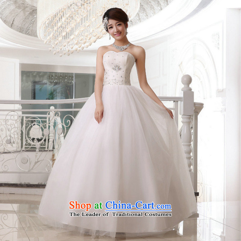Taiwan's 2014 Korean style wedding dresses bride anointed chest straps flash XS19177 wedding package XL, Taiwan's population has been pressed shopping on the Internet