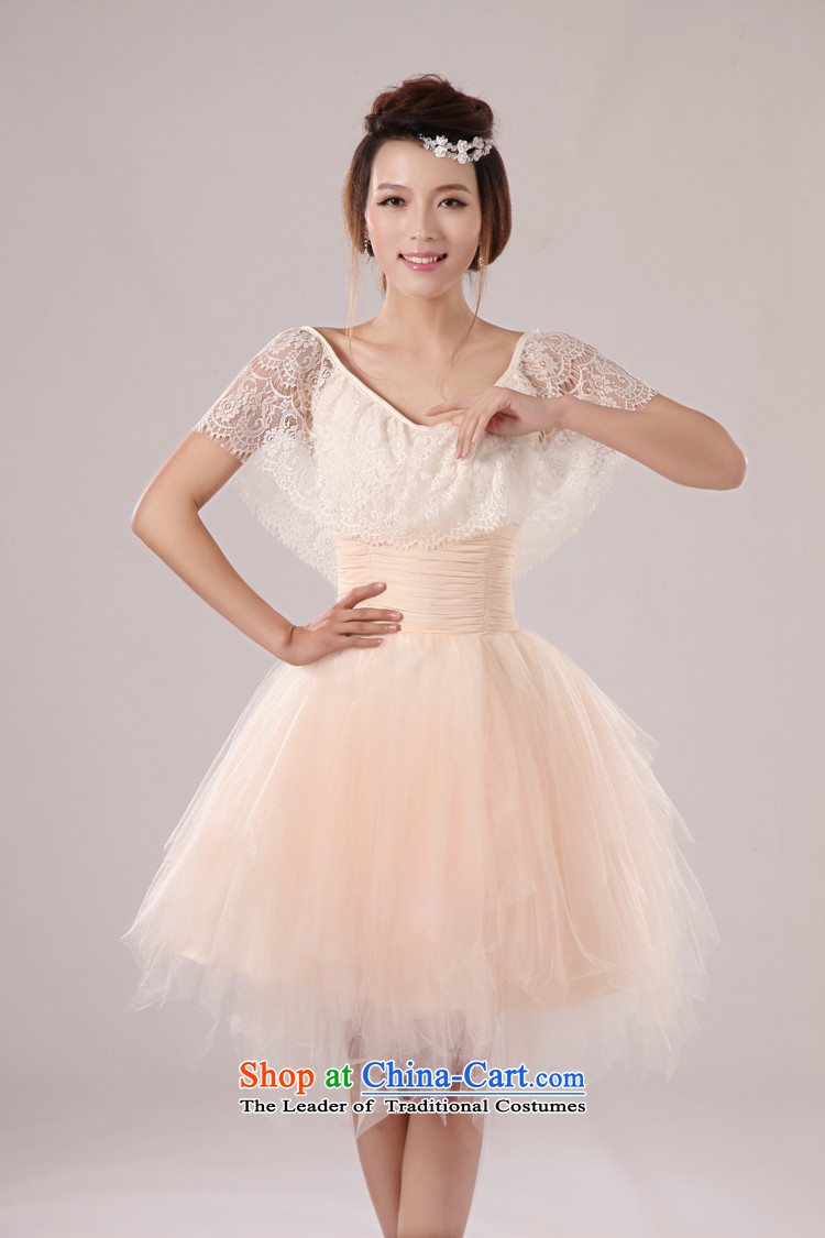 2014 new dress short skirt bride bridesmaid services serving the princess cuff bows wedding dresses won short skirts small version shoulders lace straps bon bon skirt red S picture, prices, brand platters! The elections are supplied in the national character of distribution, so action, buy now enjoy more preferential! As soon as possible.
