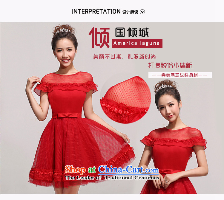 2014 new bride treasure bride bridesmaid small dress sweet fairy tale wedding gown, Short Princess short of evening red waist a foot 9 pictures, prices, brand platters! The elections are supplied in the national character of distribution, so action, buy now enjoy more preferential! As soon as possible.