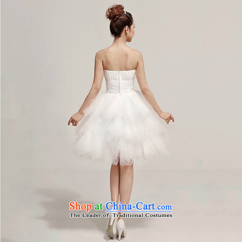 Baby bride 2014 Summer new bride wedding dress and diamond short of chest bridesmaid small white XL, darling brides dress (BABY BPIDEB) , , , shopping on the Internet