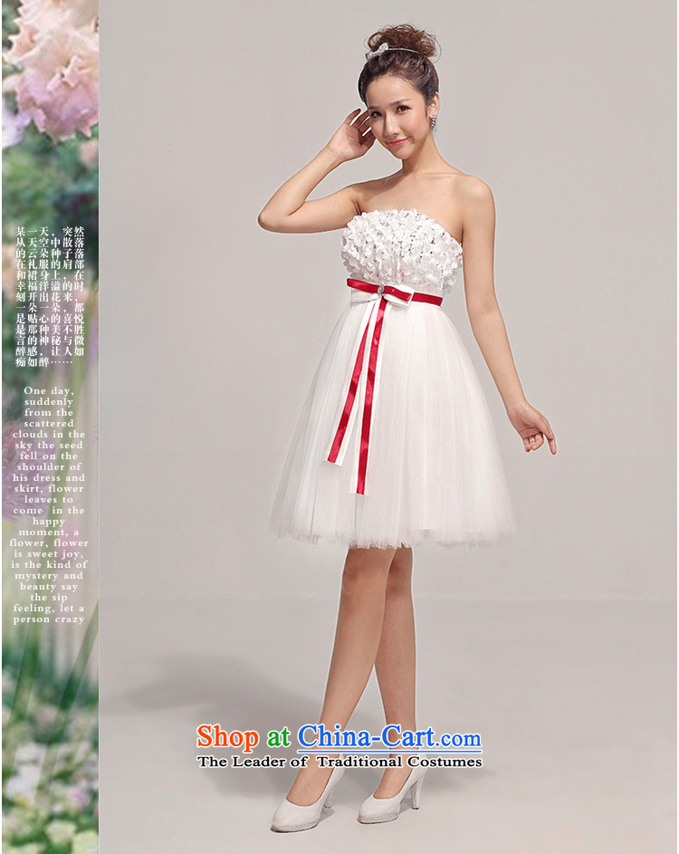 Baby bride bridesmaid short skirt and small dress chest short skirts bon bon skirt bridesmaid dress Korean skirt bridesmaid service Sister White XL Photo, prices, brand platters! The elections are supplied in the national character of distribution, so action, buy now enjoy more preferential! As soon as possible.