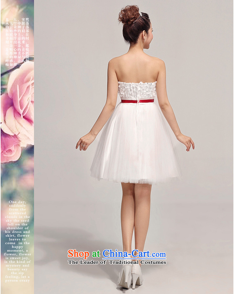 Baby bride bridesmaid short skirt and small dress chest short skirts bon bon skirt bridesmaid dress Korean skirt bridesmaid service Sister White XL Photo, prices, brand platters! The elections are supplied in the national character of distribution, so action, buy now enjoy more preferential! As soon as possible.