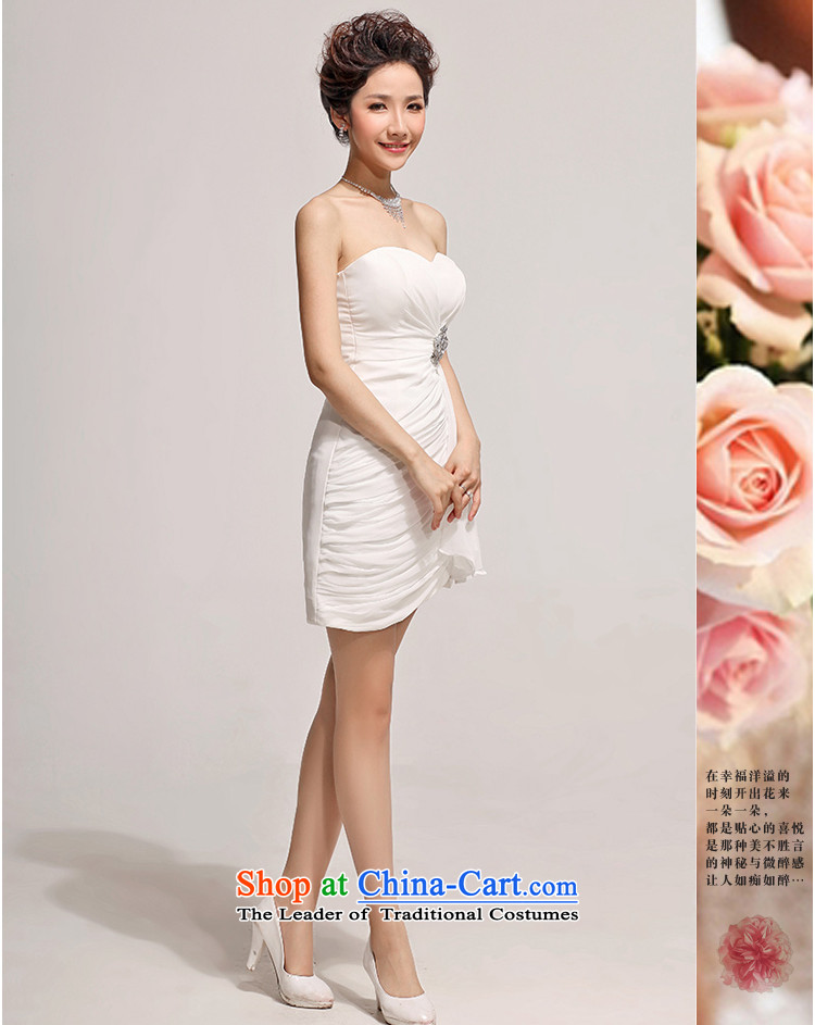 Baby bride Sau San Sin bows services evening dresses bridesmaid Dress Short of Princess small dress wiping the chest dresses Korean White XXL picture, prices, brand platters! The elections are supplied in the national character of distribution, so action, buy now enjoy more preferential! As soon as possible.