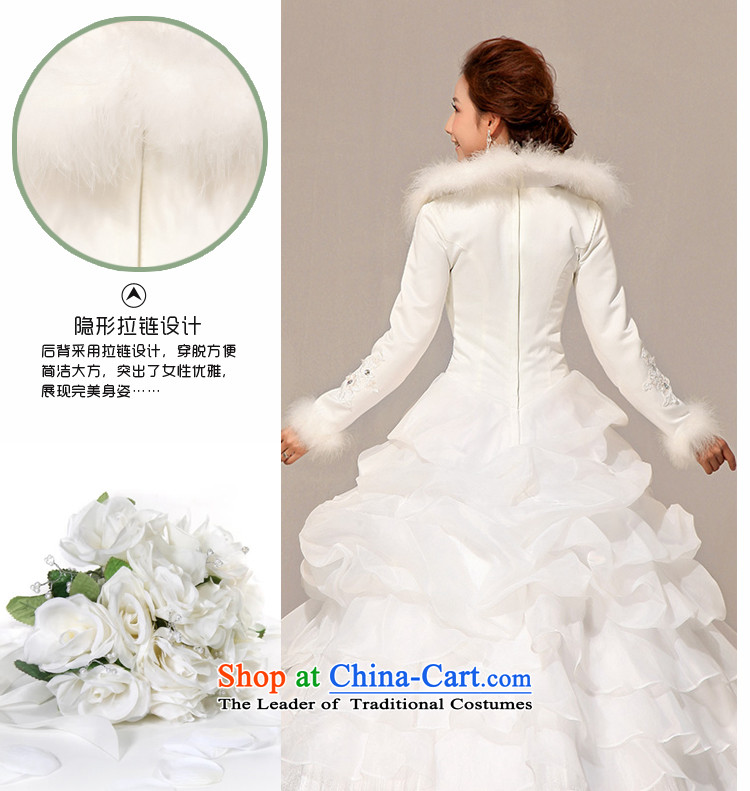 Baby bride wedding dresses 2014 new bride winter wedding gross cotton for wedding warm white long-sleeved cotton wedding pictures, prices, XL brand platters! The elections are supplied in the national character of distribution, so action, buy now enjoy more preferential! As soon as possible.