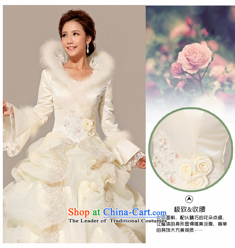 Baby bride winter wedding Princess Bride to align the long-sleeved wedding dresses 2014 new winter) cotton wedding incense fashionable color M brand, prices, picture platters! The elections are supplied in the national character of distribution, so action, buy now enjoy more preferential! As soon as possible.