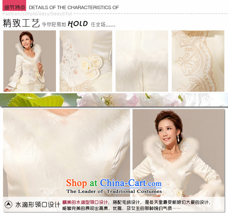 Baby bride winter wedding Princess Bride to align the long-sleeved wedding dresses 2014 new winter) cotton wedding incense fashionable color M brand, prices, picture platters! The elections are supplied in the national character of distribution, so action, buy now enjoy more preferential! As soon as possible.