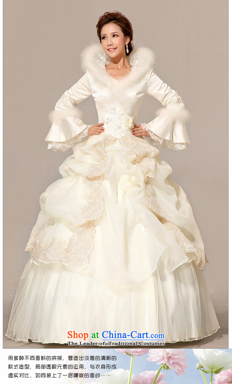 Baby bride winter wedding Princess Bride to align the long-sleeved wedding dresses 2014 new winter) cotton wedding incense fashionable color M brand, prices, picture platters! The elections are supplied in the national character of distribution, so action, buy now enjoy more preferential! As soon as possible.