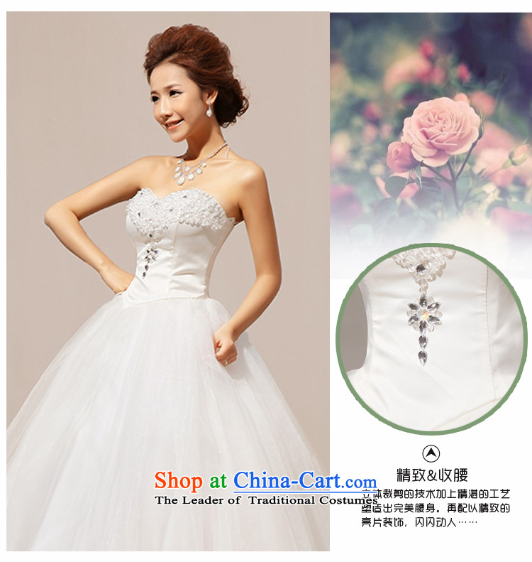 Baby bride new spring and fall 2014 outdoor fresh minimalistic anointed chest Korean video thin tether strap pearl given crystal wedding dresses white L picture, prices, brand platters! The elections are supplied in the national character of distribution, so action, buy now enjoy more preferential! As soon as possible.
