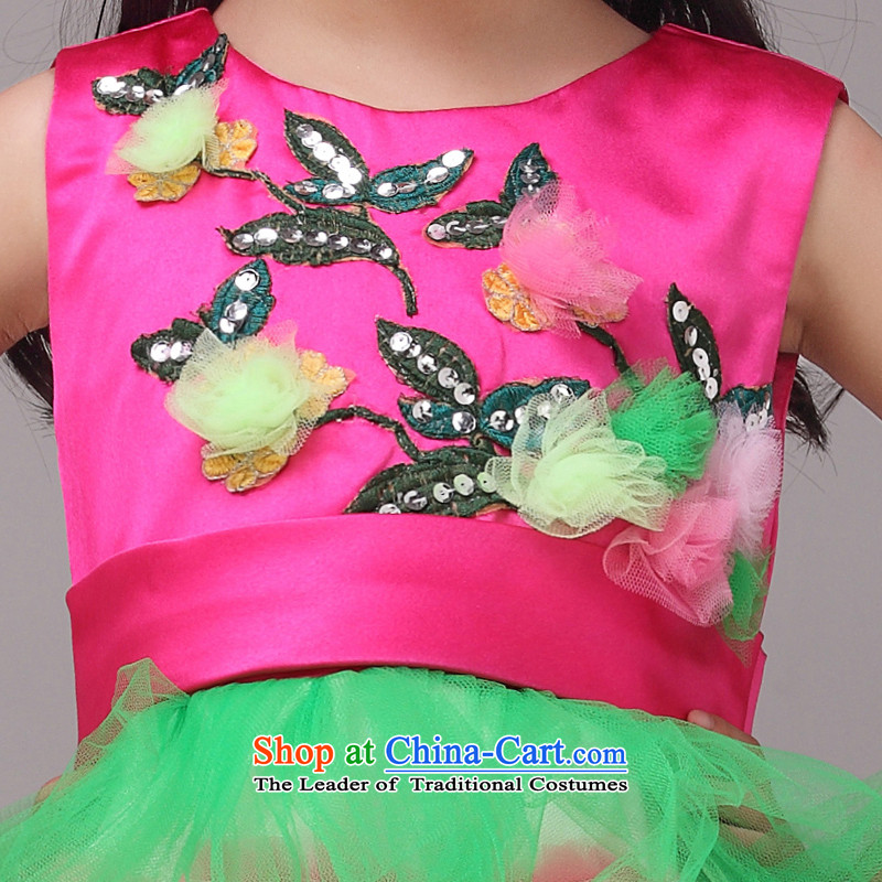 Mslover embroidery flowers bon bon skirt girls princess skirt children dance performances to dress wedding dress Flower Girls dress in 8832 Red 12 code (3-7 Day Shipping, Scheduled, Lisa (MSLOVER) , , , shopping on the Internet