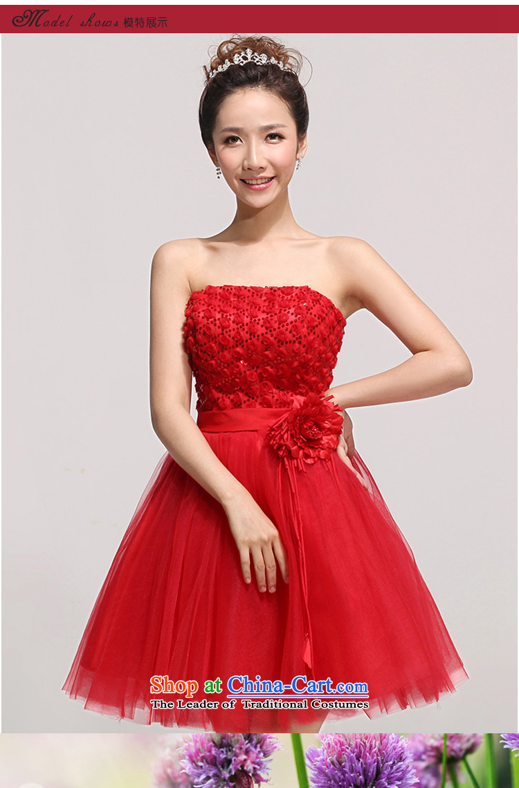 Baby bride bridesmaid short of small dress skirt the new bride 2014 wedding dress red bows dress, White XL Photo Sau San, prices, brand platters! The elections are supplied in the national character of distribution, so action, buy now enjoy more preferential! As soon as possible.
