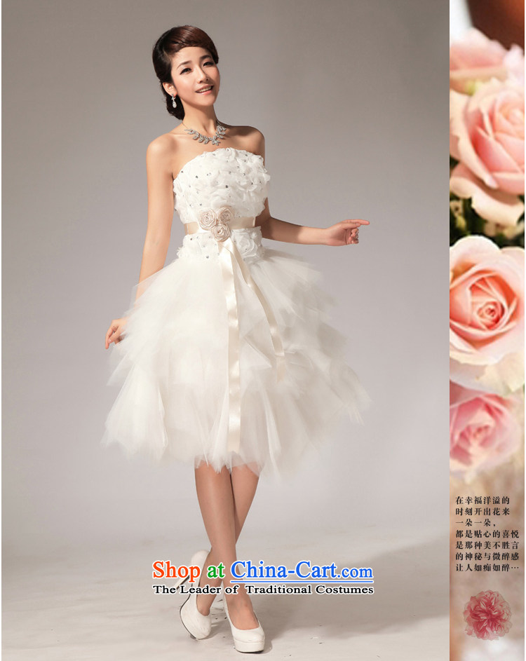 Baby wipe the new bride 2014 Chest Flower knee sister bridesmaid small dress short skirt LF112 Sister White Dress S pictures mission, prices, brand platters! The elections are supplied in the national character of distribution, so action, buy now enjoy more preferential! As soon as possible.
