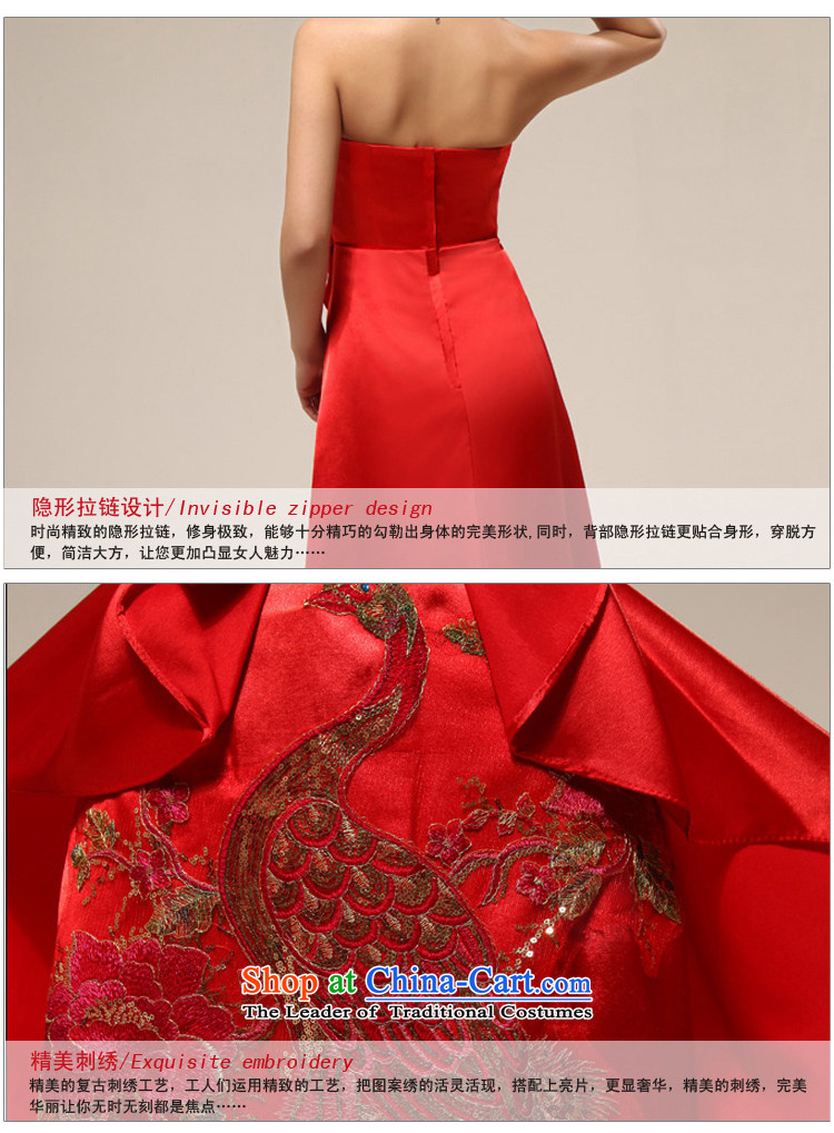 2014 new bride treasure China Wind China embroidery chinese red anointed chest marriages wedding dresses red XL Photo, prices, brand platters! The elections are supplied in the national character of distribution, so action, buy now enjoy more preferential! As soon as possible.