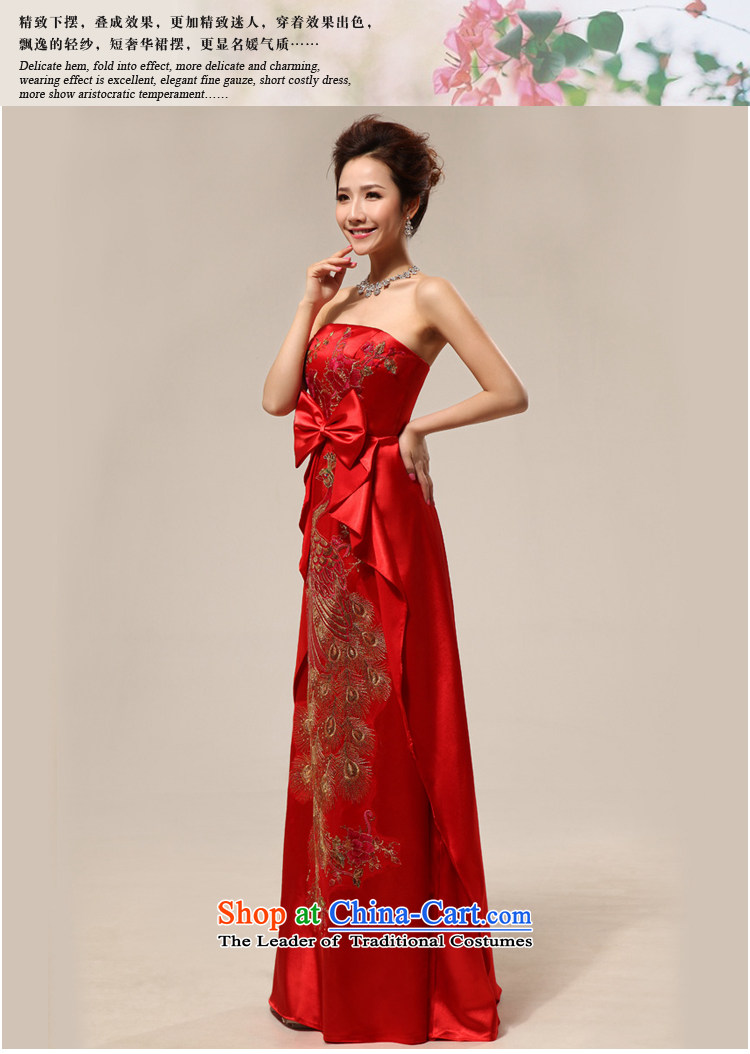 2014 new bride treasure China Wind China embroidery chinese red anointed chest marriages wedding dresses red XL Photo, prices, brand platters! The elections are supplied in the national character of distribution, so action, buy now enjoy more preferential! As soon as possible.