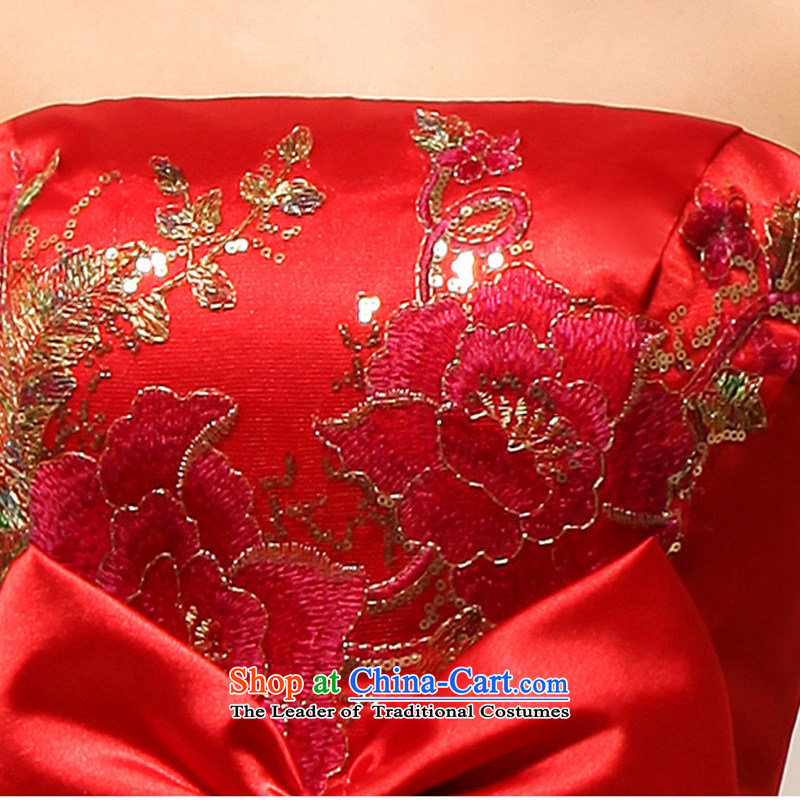 2014 new bride treasure China Wind China embroidery chinese red anointed chest marriages wedding dresses red XL, darling Bride (BABY BPIDEB) , , , shopping on the Internet