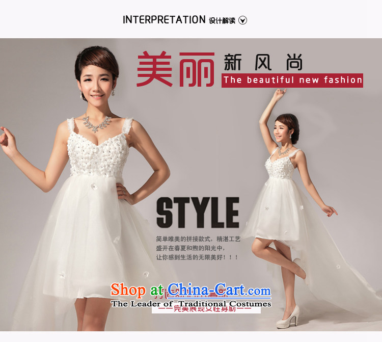 Baby bride wedding dresses new 2014 front stub and drag the small diamond wedding dress skirt booking summer m White L picture, prices, brand platters! The elections are supplied in the national character of distribution, so action, buy now enjoy more preferential! As soon as possible.