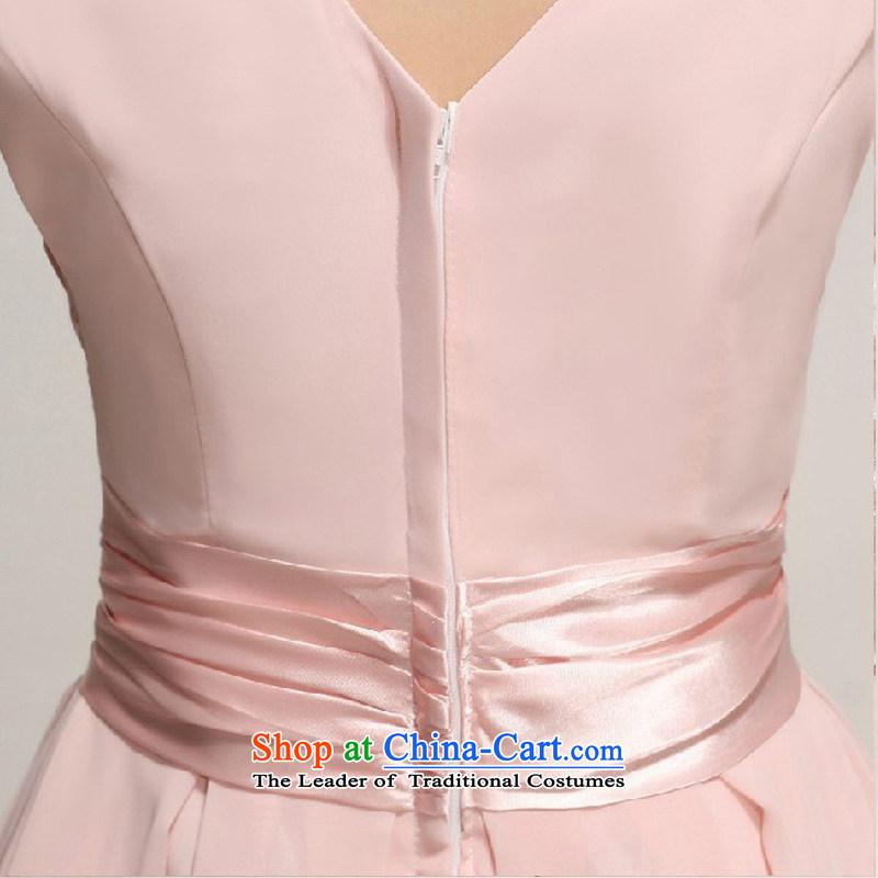 2014 new bride treasure dress short skirt bride bridesmaid services serving the princess cuff bows wedding dresses small short skirts pink XXL, meat Baby (BABY BPIDEB bride) , , , shopping on the Internet