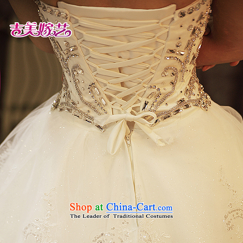 Pre-sale products in Beijing - wedding dresses Kyrgyz-american married arts large wedding 2015 new anointed chest Korean Princess Bride 997 wedding dress ivory -1.5 m tail XXL, Kyrgyz-american married arts , , , shopping on the Internet