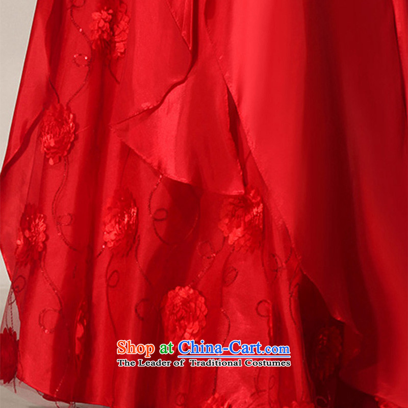 2014 new bride treasure summer red retro bride bows service     Marriage atmospheric evening dresses red XXL( upgrade straps) BO-Bride (BABY BPIDEB) , , , shopping on the Internet