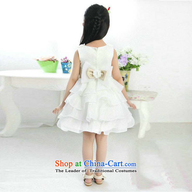 Taiwan's 2014 flower girl children's wear dresses bon bon skirt will show skirt children wedding dresses XS2165 white , 8 A , , , shopping on the Internet