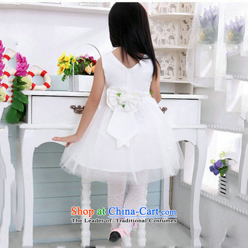 The population of Taiwan New 2014 children wedding dresses princess skirt Flower Girls dress girls bon bon skirt XS2164 white, 6 code, it is a , , , shopping on the Internet