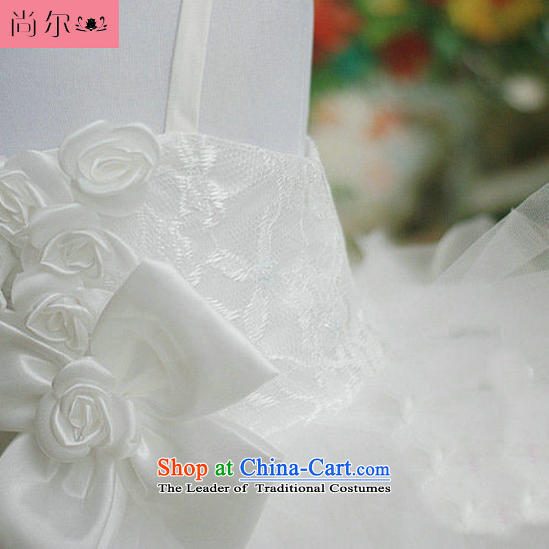 The population of Taiwan New 2013 children wedding dresses bon bon Kwan will children's wear dresses Flower Girls dress code, 8 white XS2160 naoji a , , , shopping on the Internet