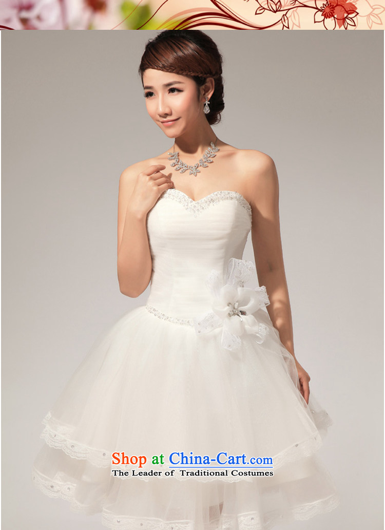 2013 Korean baby bride wedding dresses and chest V-Neck diamond manually lace bon bon small dress skirt m White M picture, prices, brand platters! The elections are supplied in the national character of distribution, so action, buy now enjoy more preferential! As soon as possible.