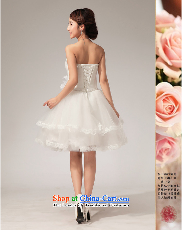 2013 Korean baby bride wedding dresses and chest V-Neck diamond manually lace bon bon small dress skirt m White M picture, prices, brand platters! The elections are supplied in the national character of distribution, so action, buy now enjoy more preferential! As soon as possible.