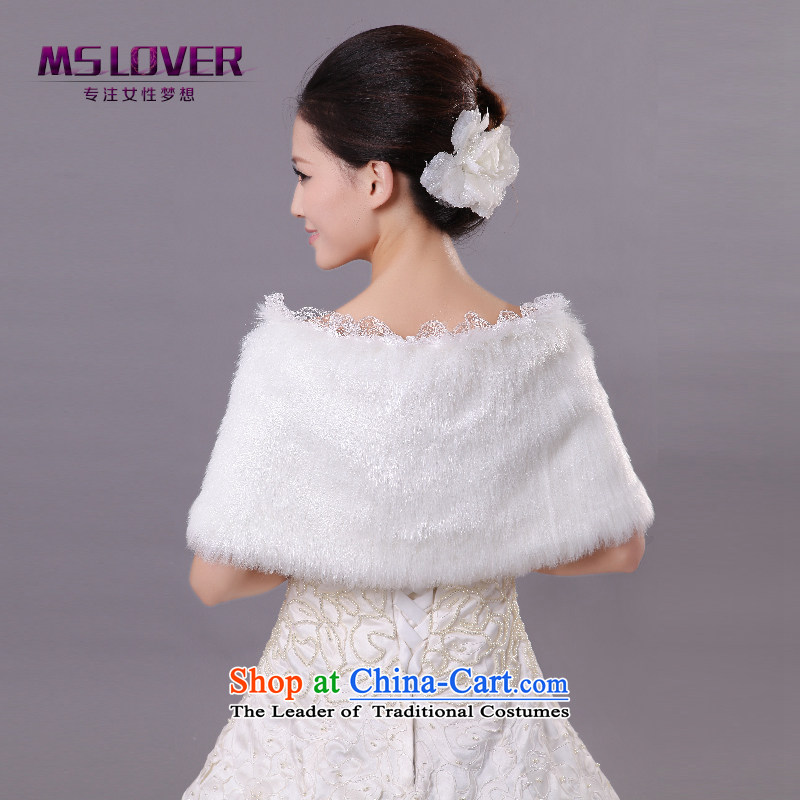  Wedding dress in spring and autumn mslover warm winter partner plush lace system with ball marriages FW121106 gross shawl , ivory, Lisa (MSLOVER) , , , shopping on the Internet