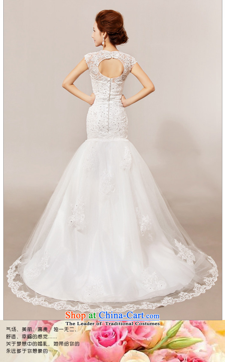 2014 new bride treasure angel lace on small trailing wedding dresses wedding dresses of the same drama female m White L picture, prices, brand platters! The elections are supplied in the national character of distribution, so action, buy now enjoy more preferential! As soon as possible.