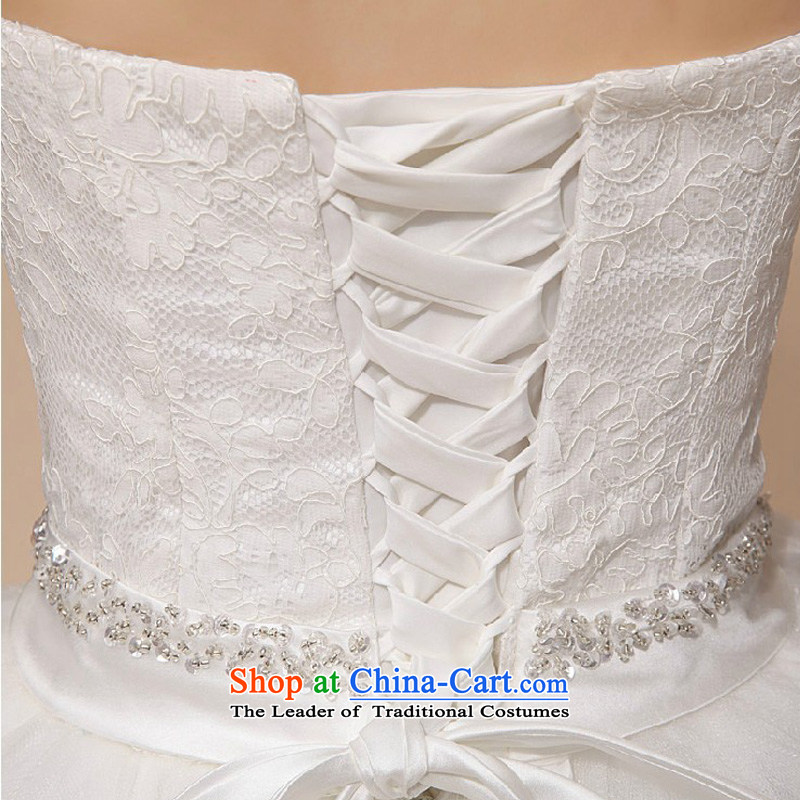 Baby bride wedding dresses 2014 new luxury Korean Princess Mary Magdalene Chest straps wedding white streak wedding white made no returns - The size of the messages, darling Bride (BABY BPIDEB) , , , shopping on the Internet