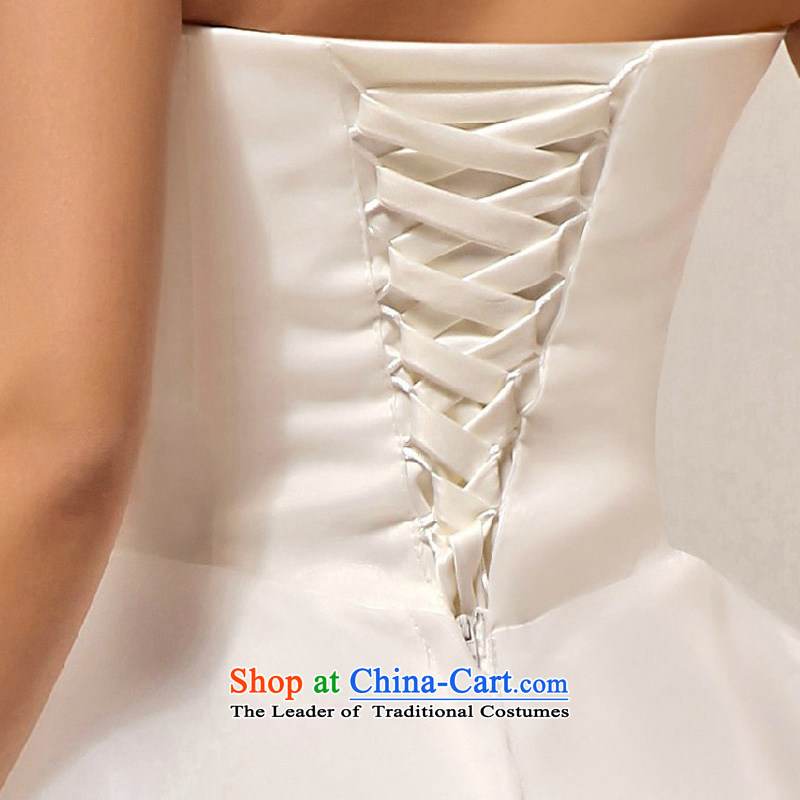 New bride treasure wedding dresses and stylish Korean sweet Princess Mary Magdalene Chest straps marriages wedding dresses made white does not return - the size of the messages, darling Bride (BABY BPIDEB) , , , shopping on the Internet