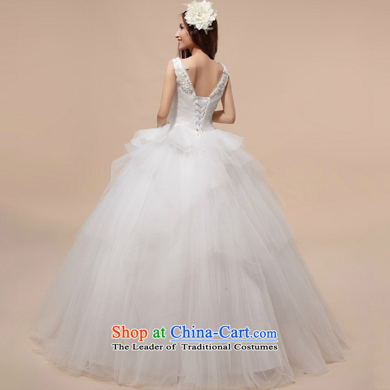 Baby bride bride wedding dresses Korean skirt wedding parties princess deep V-Neck Wedding New White M darling brides 2014 (BABY BPIDEB) , , , shopping on the Internet