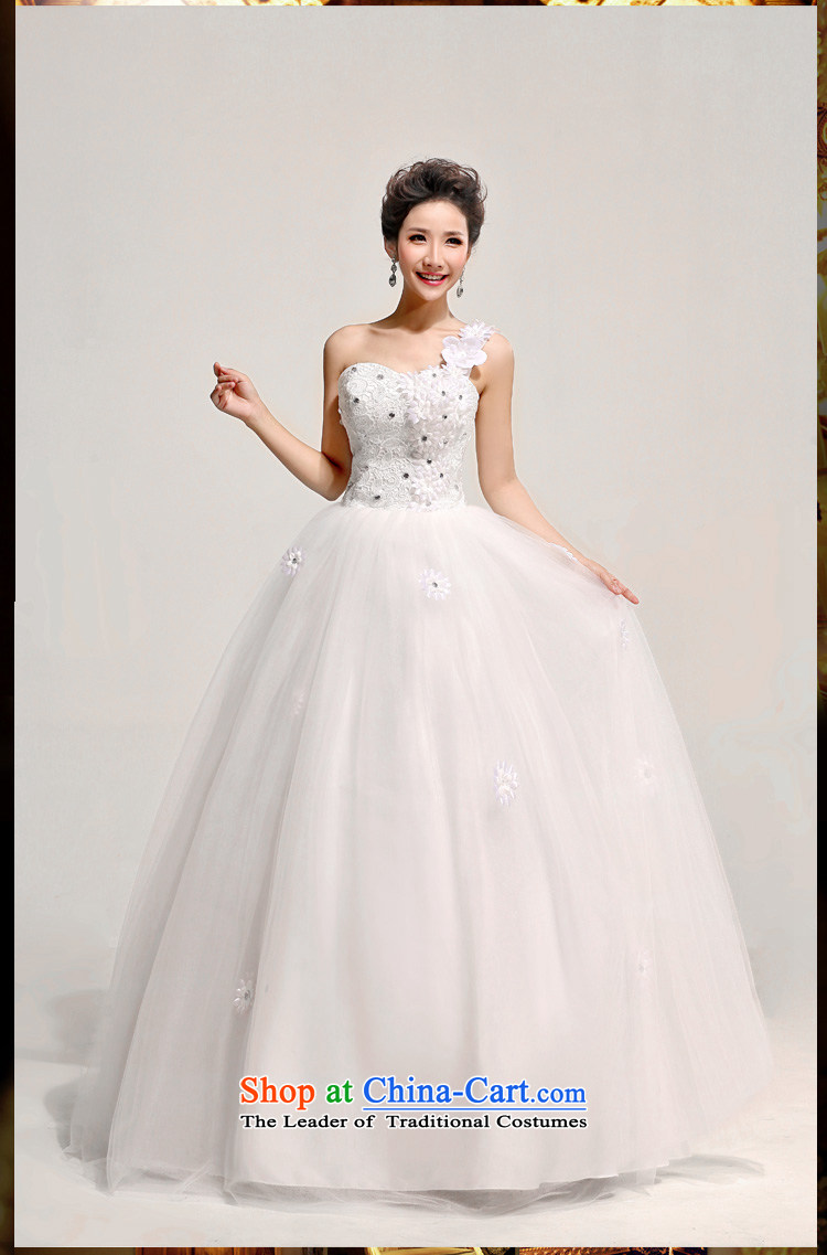 2013 new bride love Korean Princess Bride shoulder wedding dresses larger custom Korean pregnant women shoulder a made-to-Water White Flower Does Not Return - Size of pictures, please leave a message price, brand platters! The elections are supplied in the national character of distribution, so action, buy now enjoy more preferential! As soon as possible.