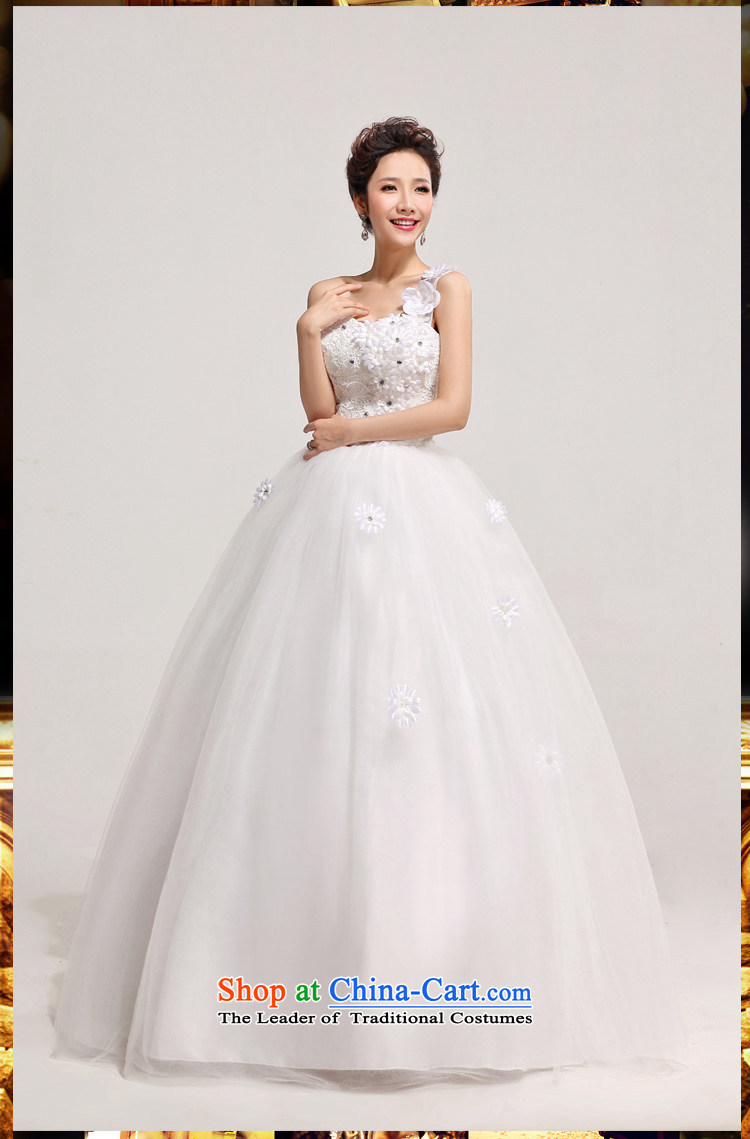 2013 new bride love Korean Princess Bride shoulder wedding dresses larger custom Korean pregnant women shoulder a made-to-Water White Flower Does Not Return - Size of pictures, please leave a message price, brand platters! The elections are supplied in the national character of distribution, so action, buy now enjoy more preferential! As soon as possible.