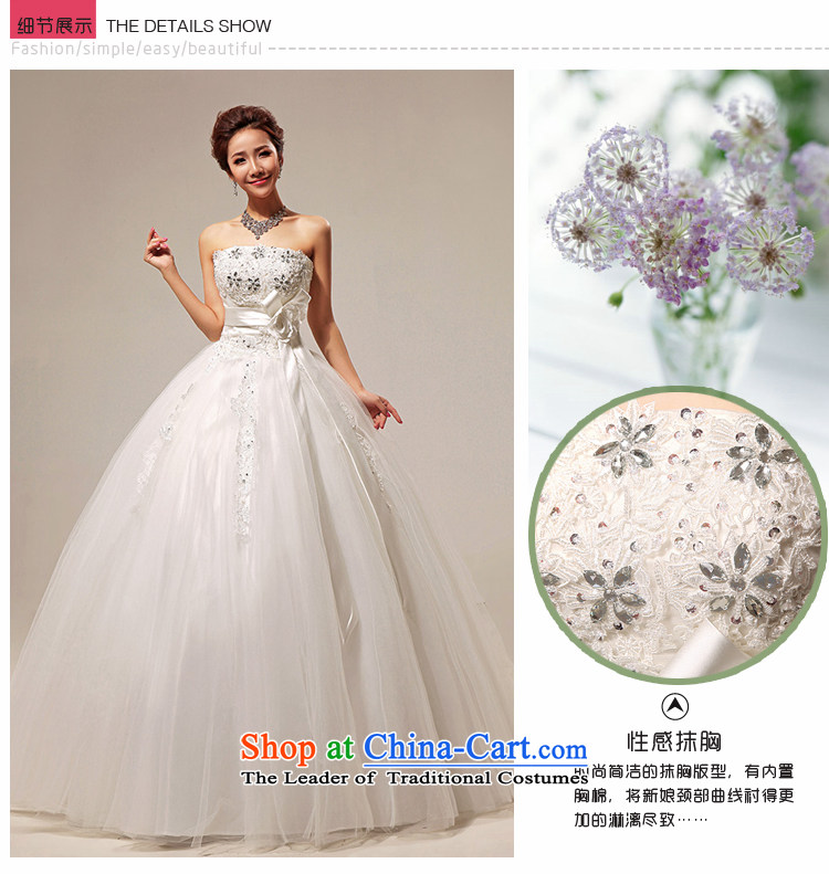 2014 new bride treasure on the new manual flowers Marquee to skirt retro white Korean brides wedding dresses m White L picture, prices, brand platters! The elections are supplied in the national character of distribution, so action, buy now enjoy more preferential! As soon as possible.