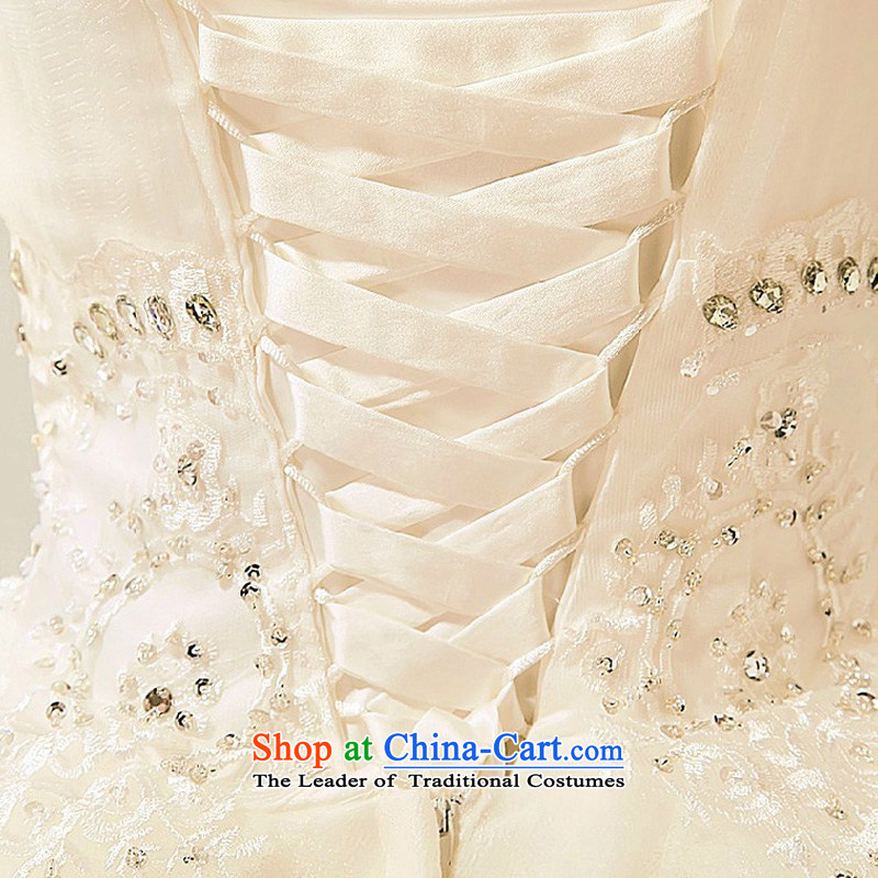 2014 new bride treasure retro stars of the same flash light drill Korean bon bon marriages wedding dresses white L, darling Bride (BABY BPIDEB) , , , shopping on the Internet