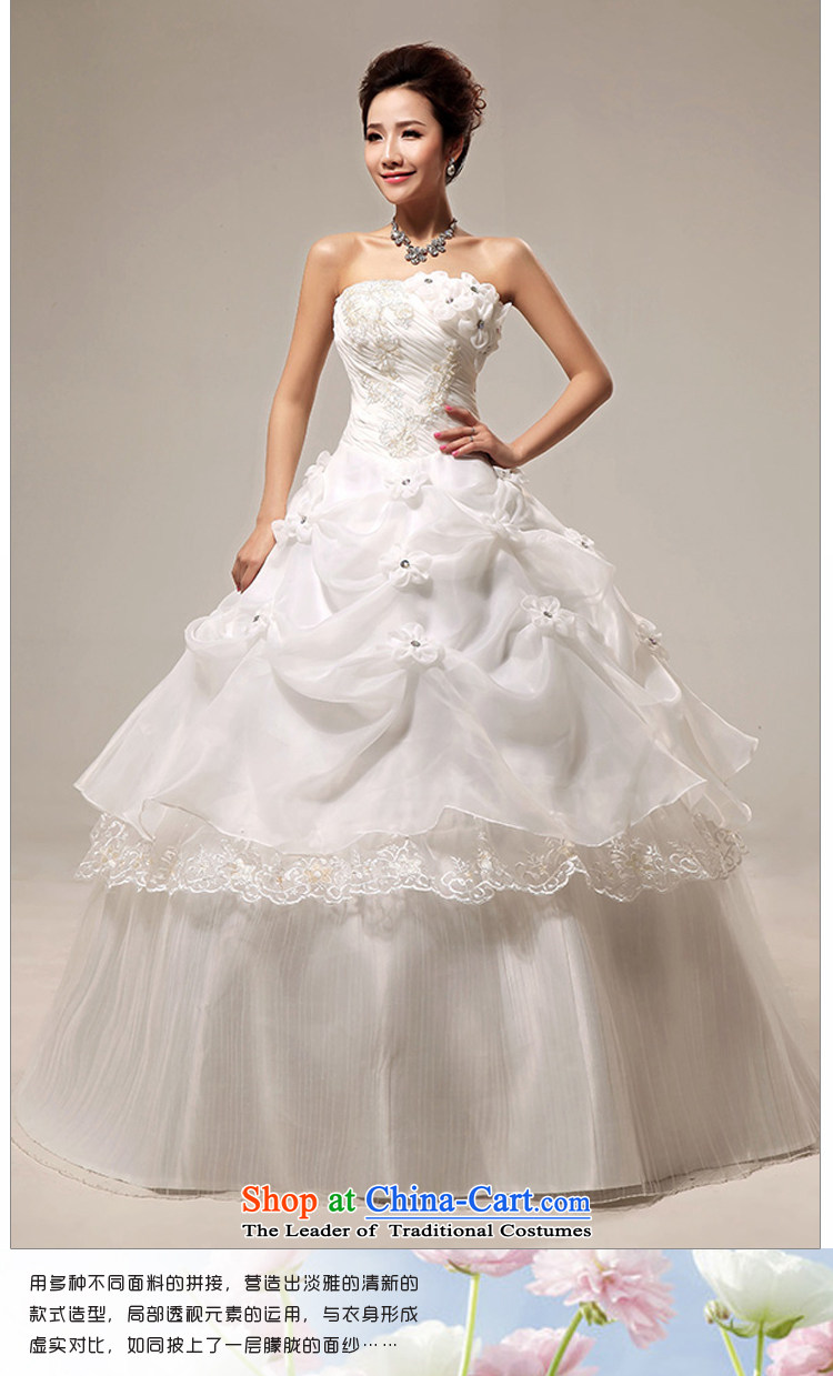 Baby bride wedding dresses Korean Won-sweet water drilling and chest straps flowers to align marriages wedding white made no returns - Size of pictures, please leave a message price, brand platters! The elections are supplied in the national character of distribution, so action, buy now enjoy more preferential! As soon as possible.