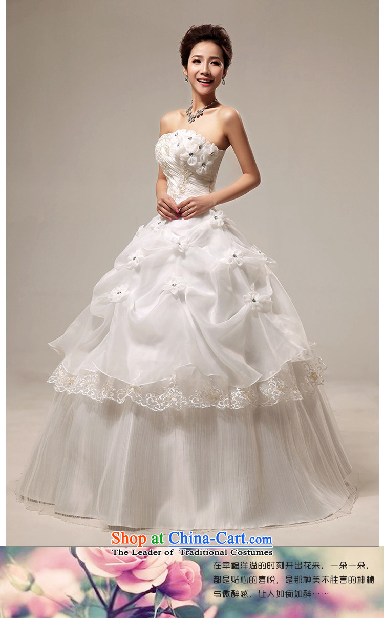 Baby bride wedding dresses Korean Won-sweet water drilling and chest straps flowers to align marriages wedding white made no returns - Size of pictures, please leave a message price, brand platters! The elections are supplied in the national character of distribution, so action, buy now enjoy more preferential! As soon as possible.