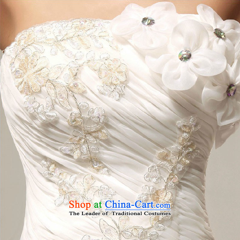 Baby bride wedding dresses Korean Won-sweet water drilling and chest straps flowers to align marriages wedding white made no returns - The size of the messages, darling Bride (BABY BPIDEB) , , , shopping on the Internet