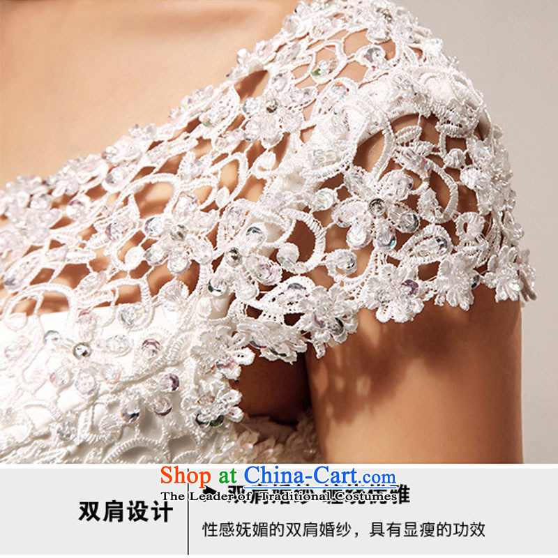 Baby bride winter Wedding 2014 new Korean word shoulder sweet lace princess to align the wedding white made no returns - The size of the messages, darling Bride (BABY BPIDEB) , , , shopping on the Internet